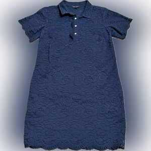 Banana Republic Navy Lace Dress